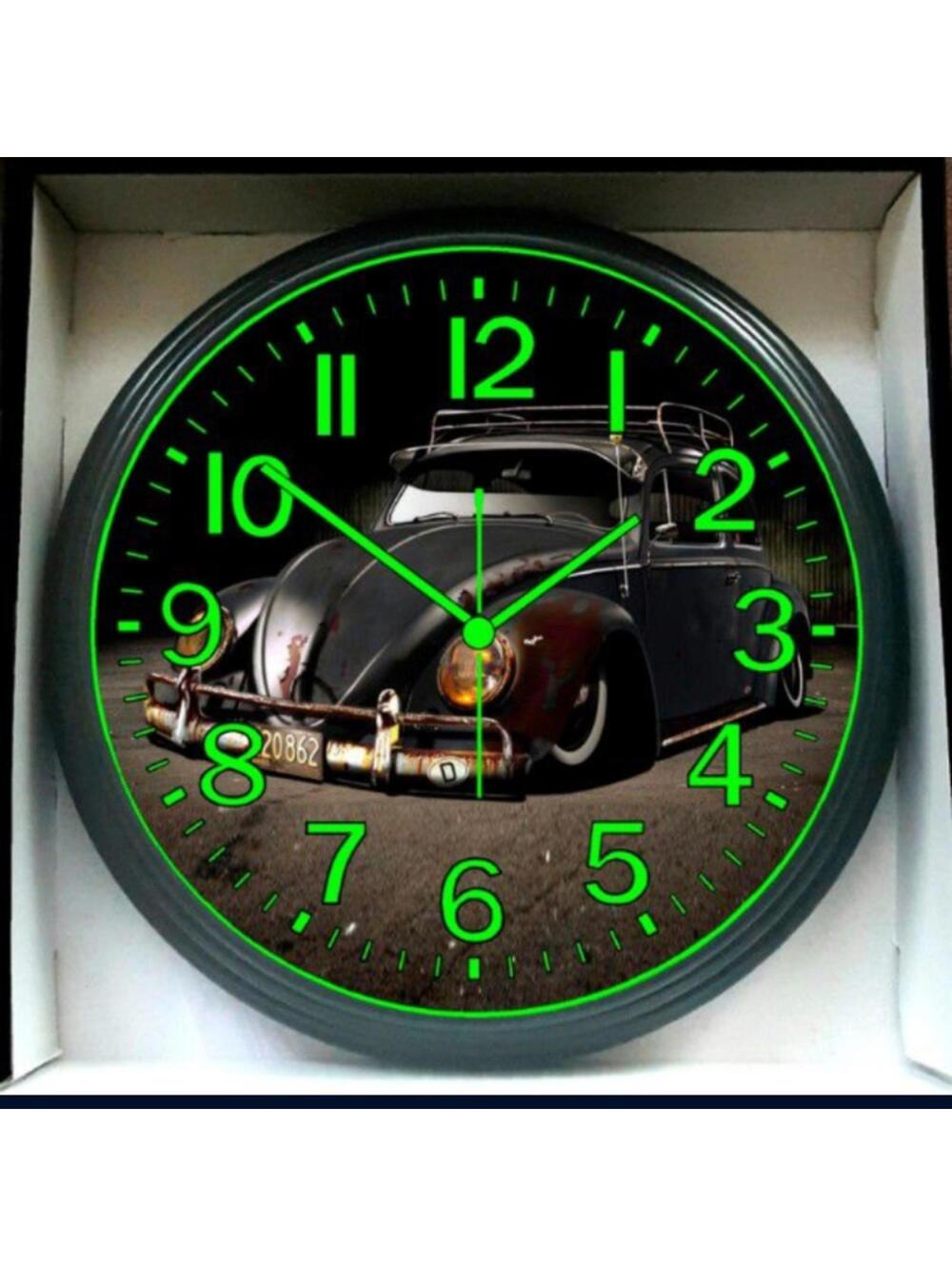 Wall Clock 1959 Volkswagen 60 65 66 70 71 VW Garage Shop Glow In The Dark Wall C